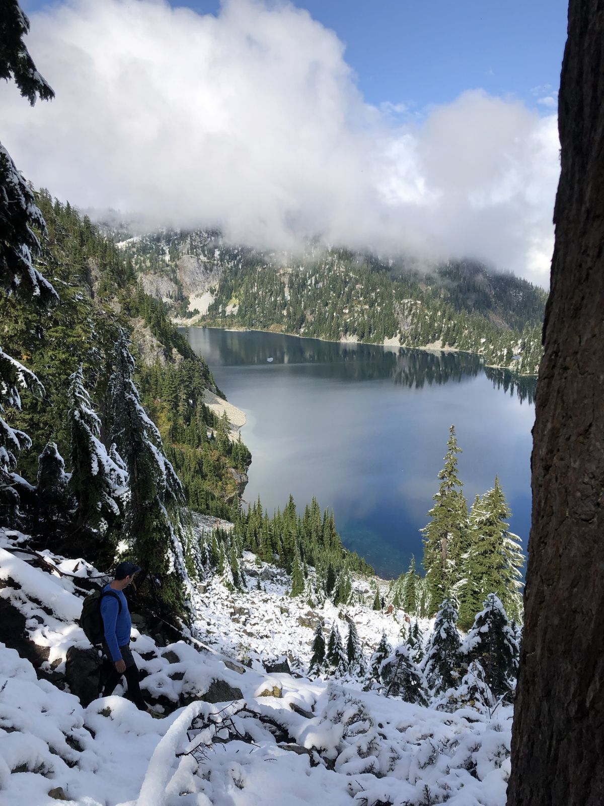 Snow Lake with Yurij, who can be found invariably in the deep end, with only moderate variability in clarity.